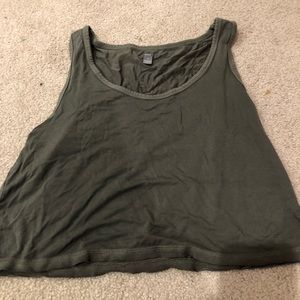 Green tank top